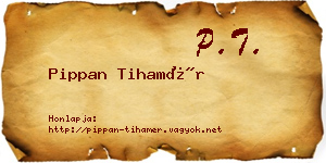 Pippan Tihamér névjegykártya